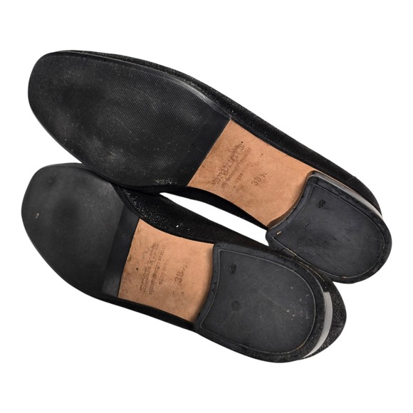 Brunate Womens Flats Shoes Sz 9 EU 38.5 Black Bow Leather Italy - Picture 7 of 9